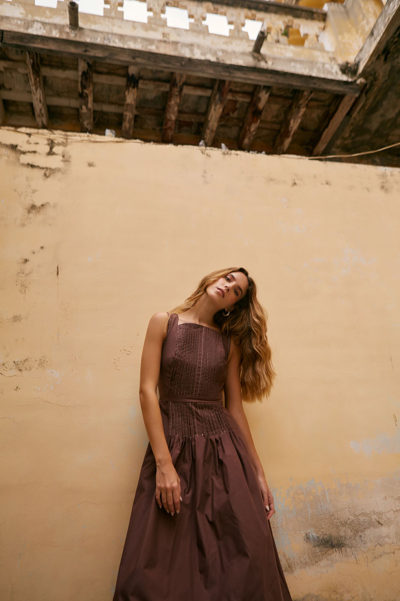 Vestido Palmira Café