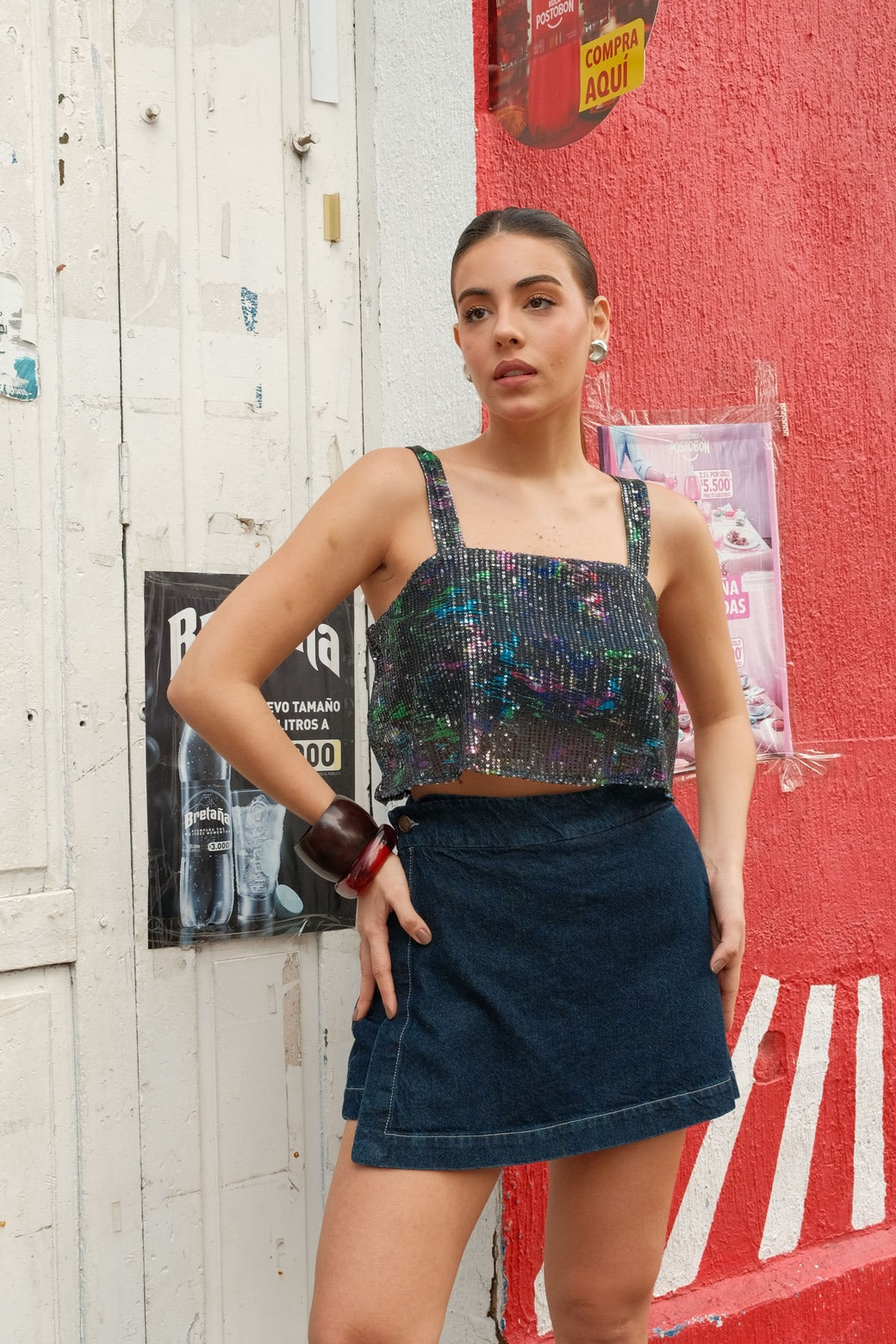 FALDA SHORT JEAN