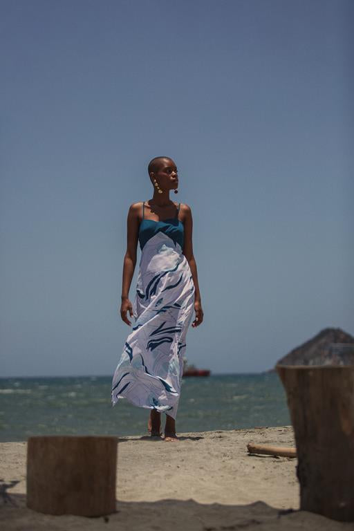 Vestido Albacora Aqua Blanco