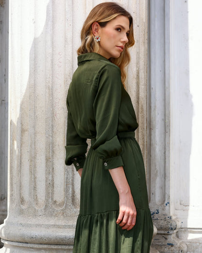 VESTIDO  ESPERANZA VERDE