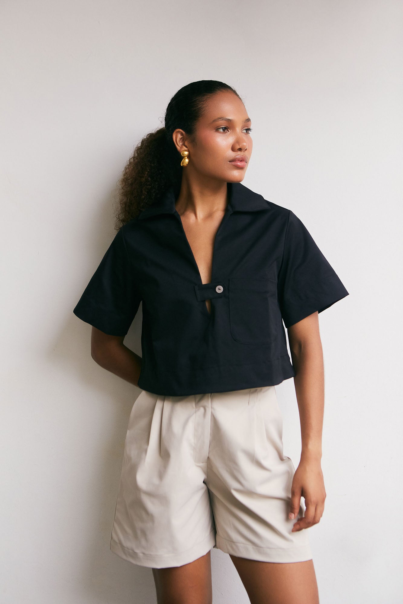 Blusa Costera Negro