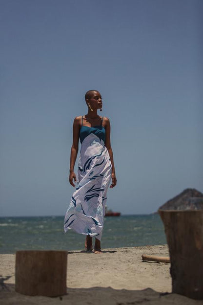 Vestido Albacora Aqua Blanco